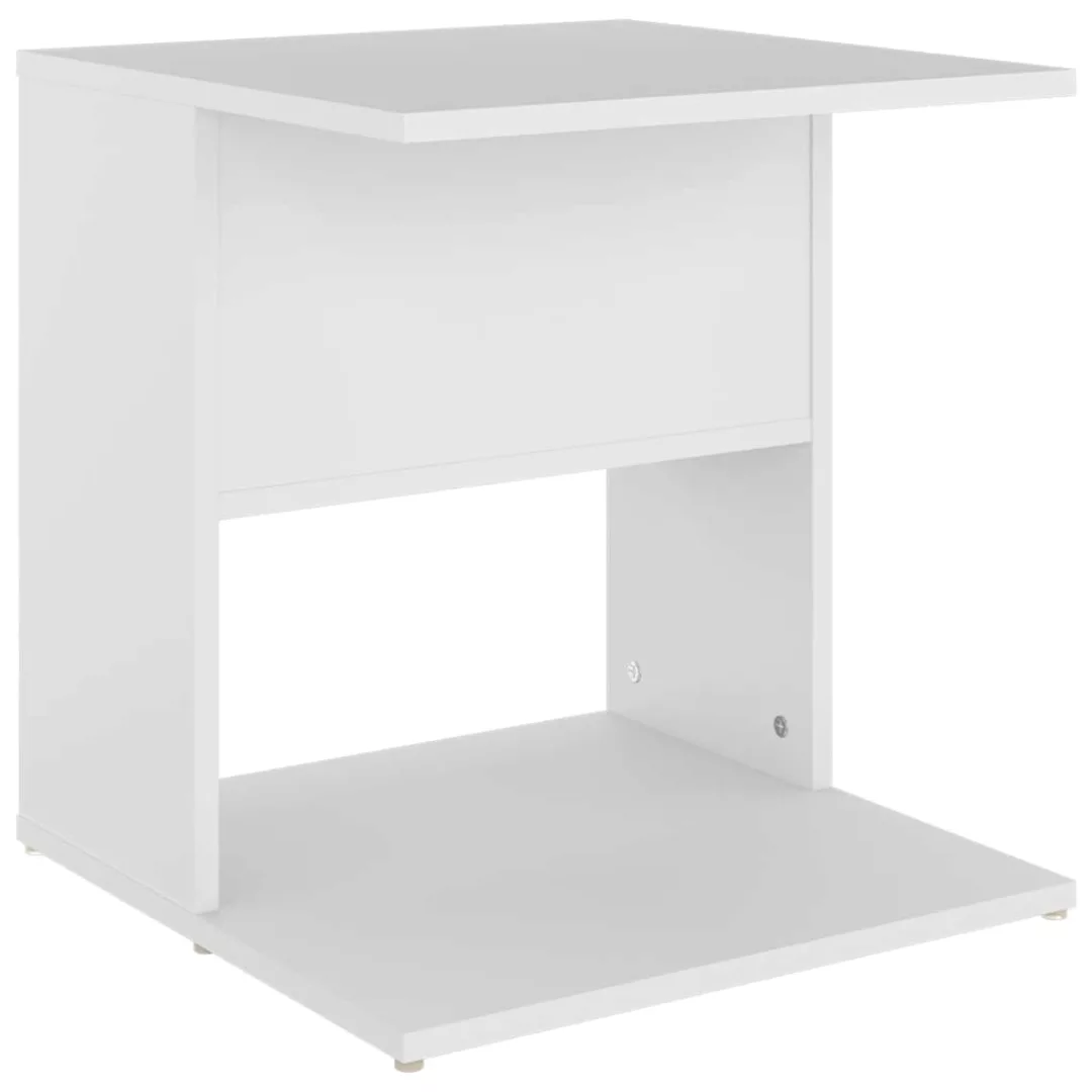 Vidaxl Beistelltisch Weiß 45x45x48 Cm Spanplatte günstig online kaufen