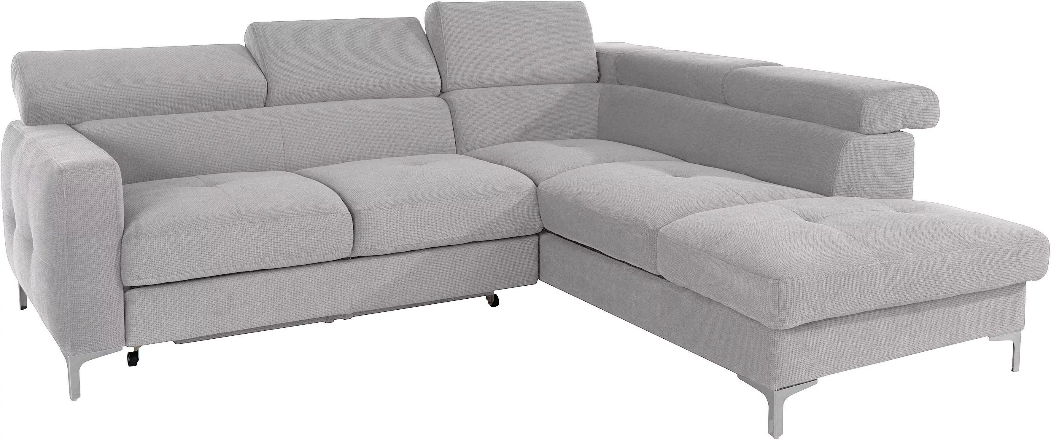 COTTA Ecksofa "Sammy L-Form", mit Kopfteilverstellung, wahlweise mit Bettfu günstig online kaufen