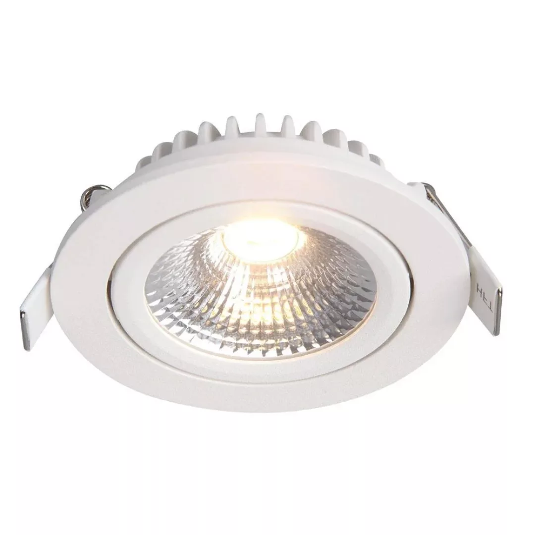 LED Einbaustrahler dim to warm rund in Weiß 5W 450lm IP54 günstig online kaufen