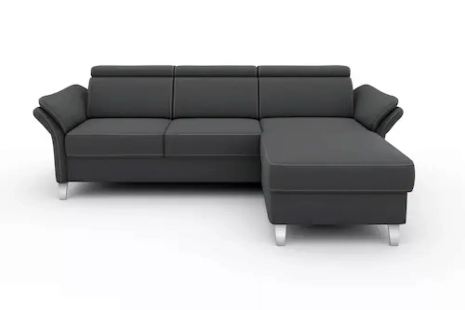 sit&more Ecksofa »Vincenzo L-Form«, inklusive Kopfteilverstellung, wahlweis günstig online kaufen