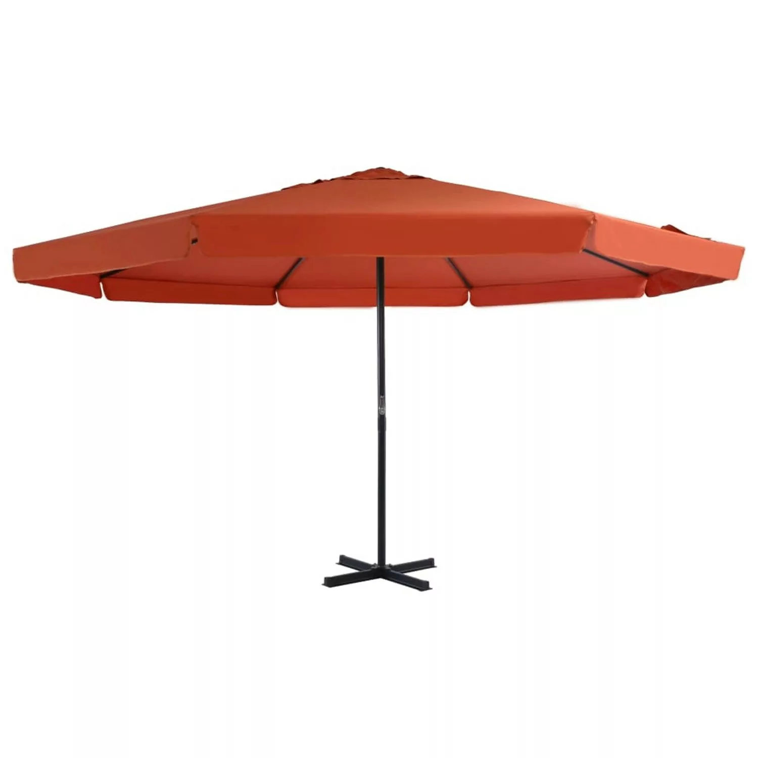 furnicato Sonnenschirm Aluminium-Mast 500 cm Terrakotta-Rot günstig online kaufen