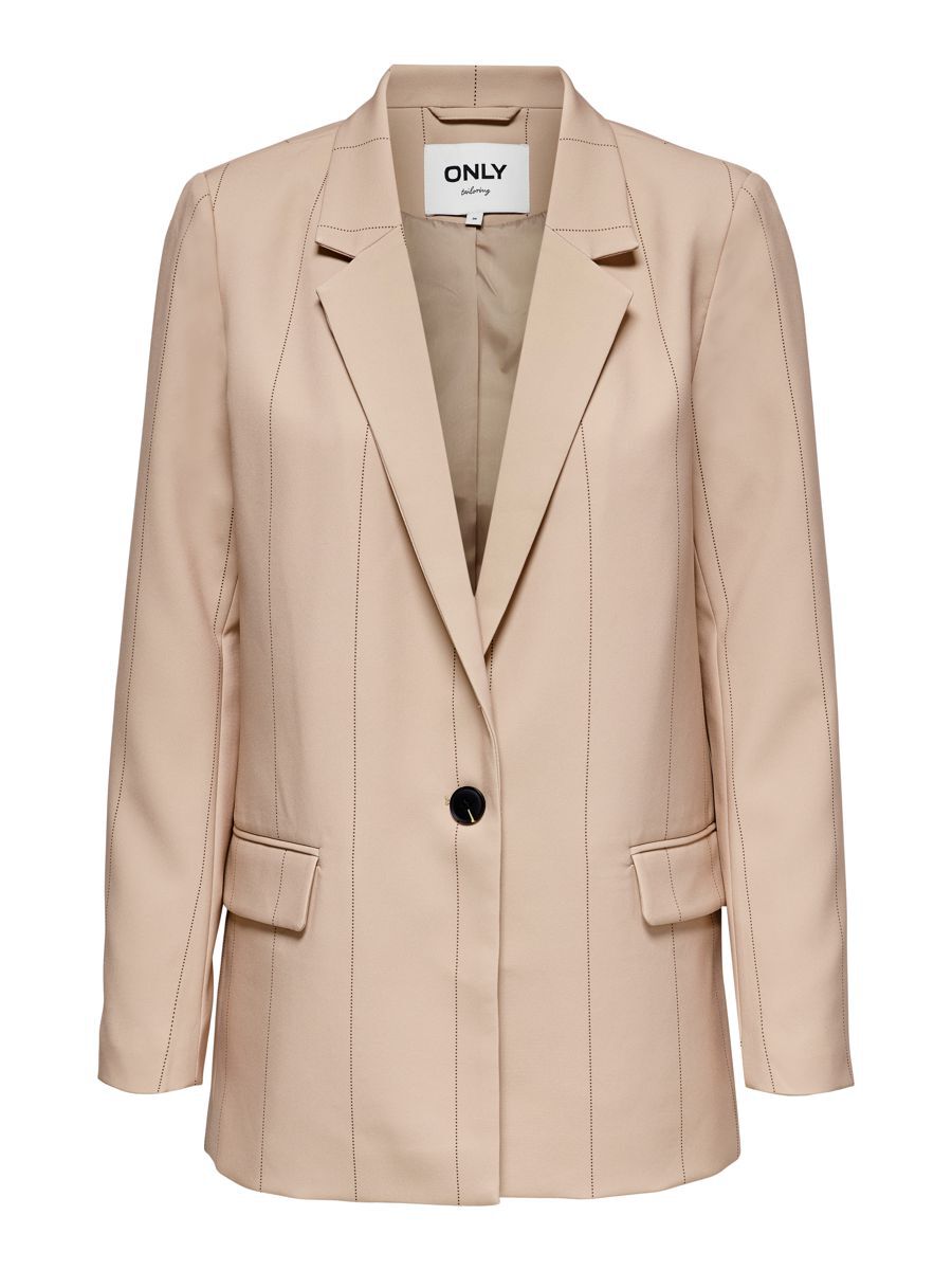 ONLY Nadelstreifen- Blazer Damen Beige günstig online kaufen