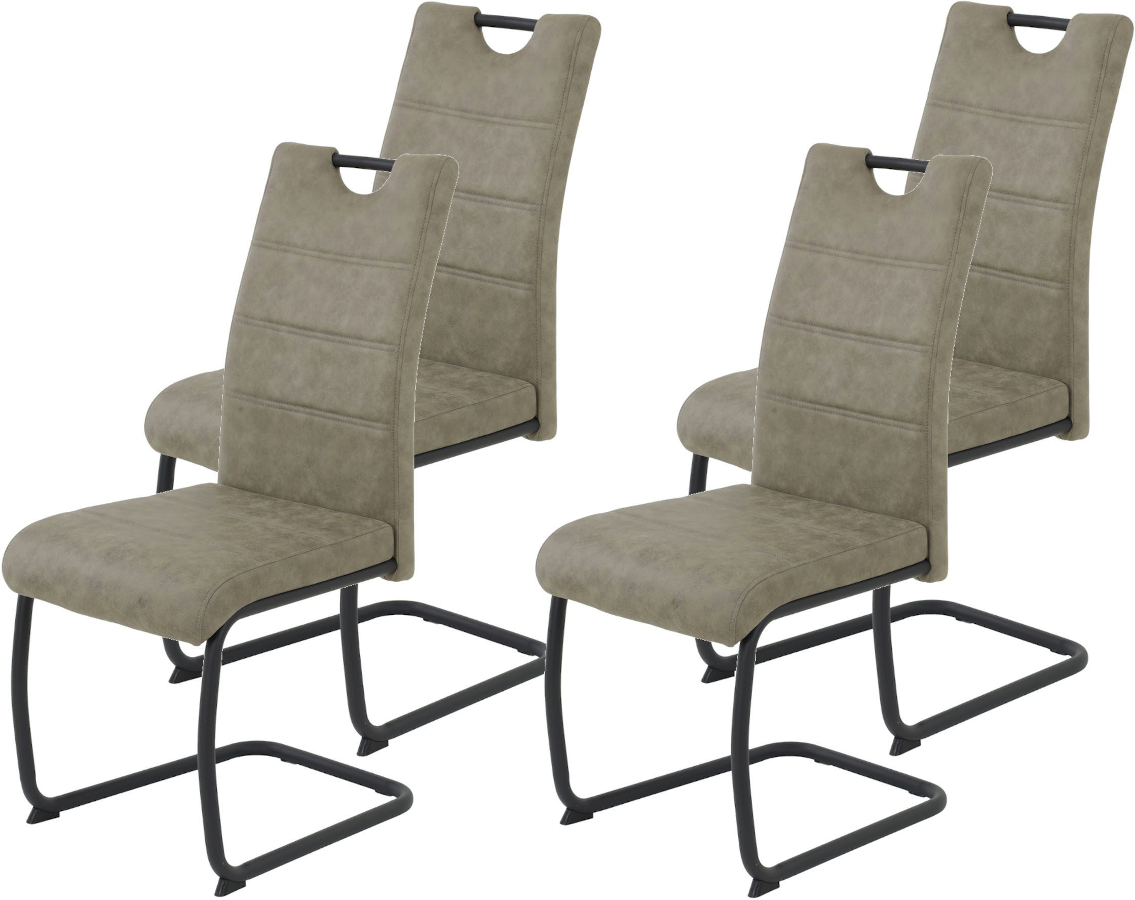 HELA Freischwinger "DUNJA", (Set), 4 St., Schwingstuhl; Vintage Optik; mit günstig online kaufen
