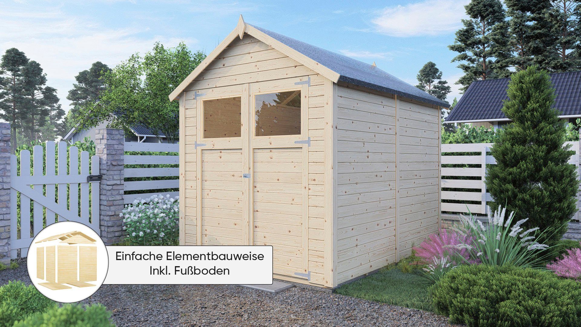 KONIFERA Gartenhaus "Sylt 3", Inklusive Fussboden günstig online kaufen