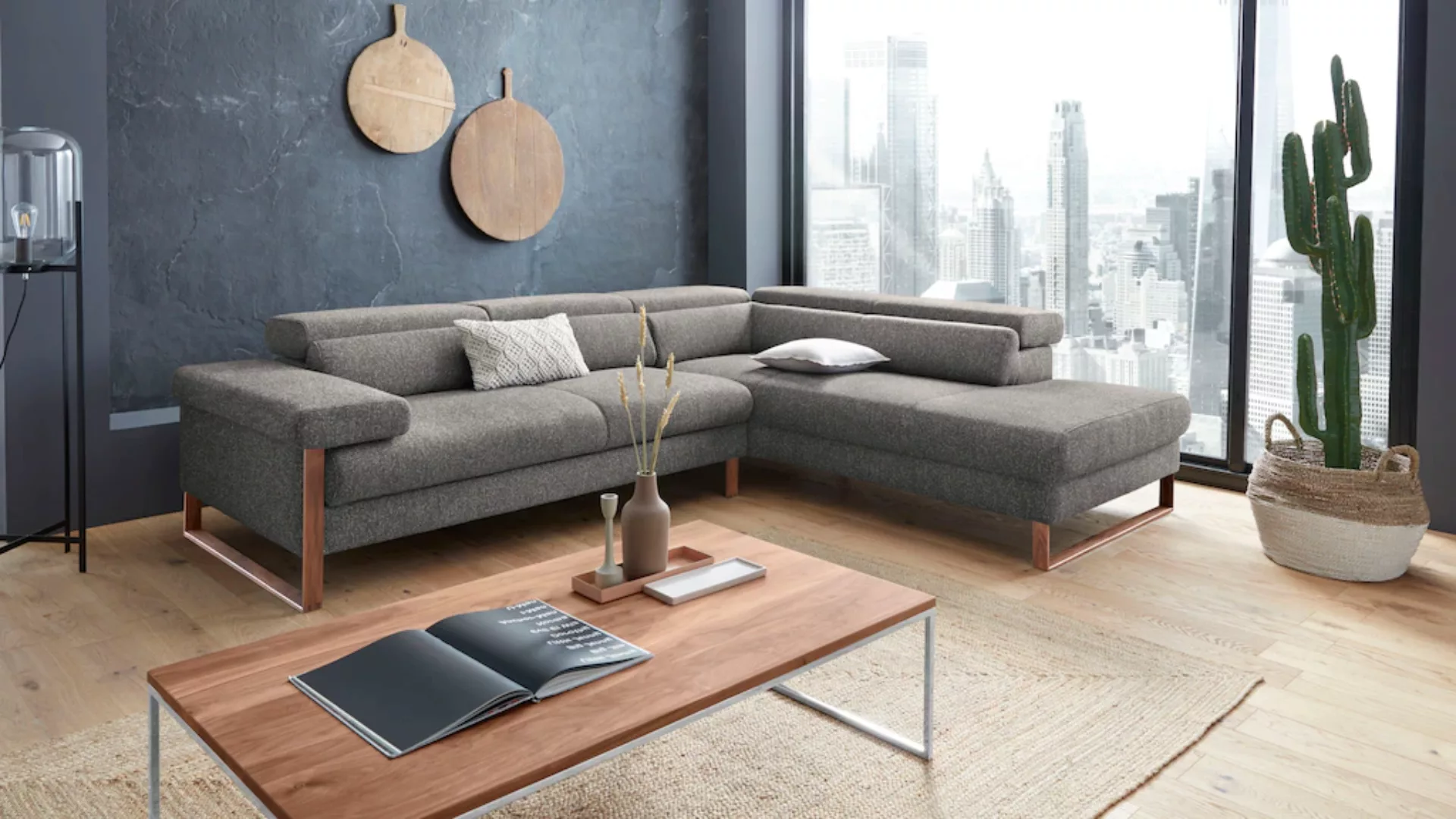 W.SCHILLIG Ecksofa "finn, Designsofa mit tollem Sitzkomfort, bequem, L-Form günstig online kaufen