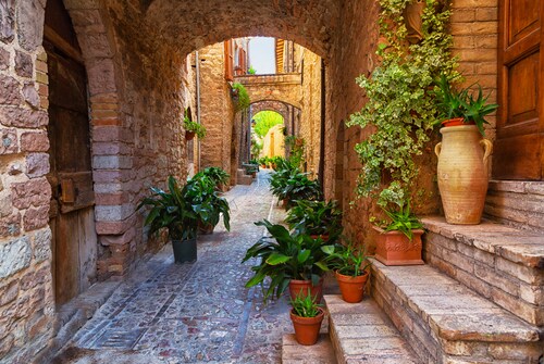 Papermoon Fototapete »Ancient City Spello Umbria« günstig online kaufen