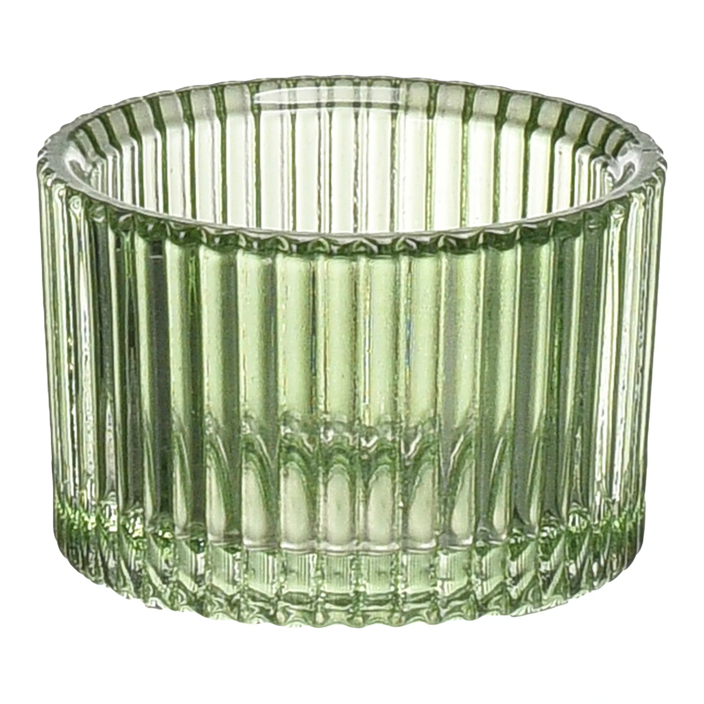 Teelichthalter MINI RILLS ca.5x4cm, grün günstig online kaufen