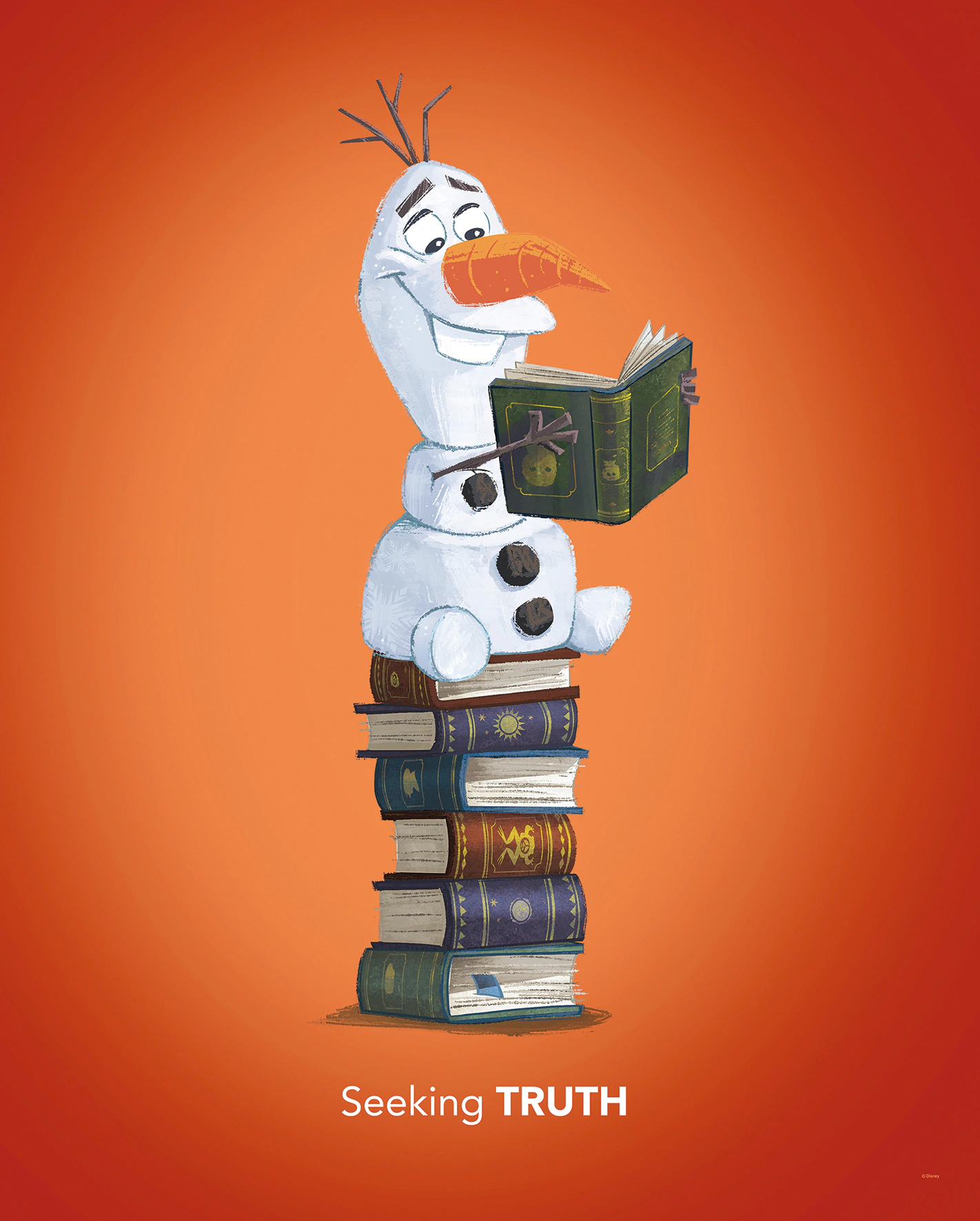 Komar Poster "Frozen Olaf Reading", Disney, (1 St.), Kinderzimmer, Schlafzi günstig online kaufen