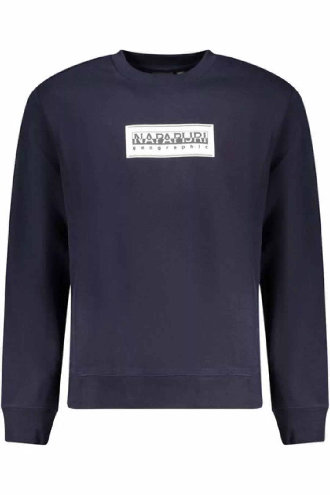 Napapijri Sweatshirt Blauer Herren-Pullover: Relaxed Fit, langer Arm günstig online kaufen