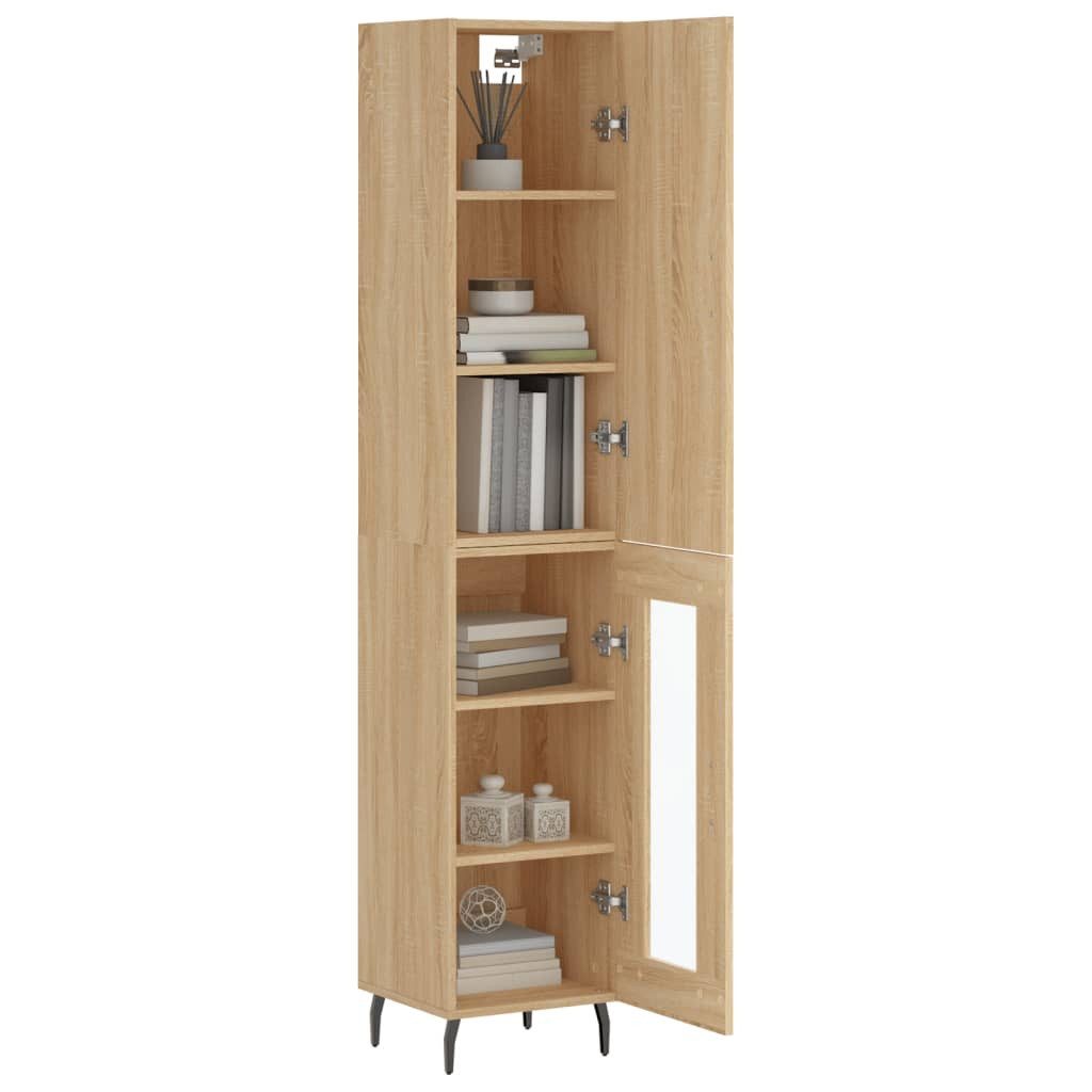 vidaXL Highboard Highboard Sonoma-Eiche 34,5x34x180 cm günstig online kaufen