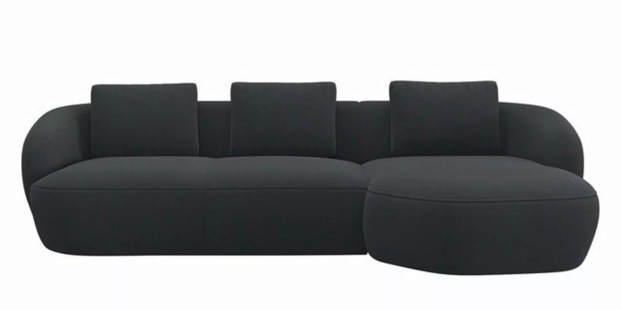 FLEXLUX Wohnlandschaft Torino, rund, L-Form, Sofa-Ecke mit Recamiere, Longc günstig online kaufen