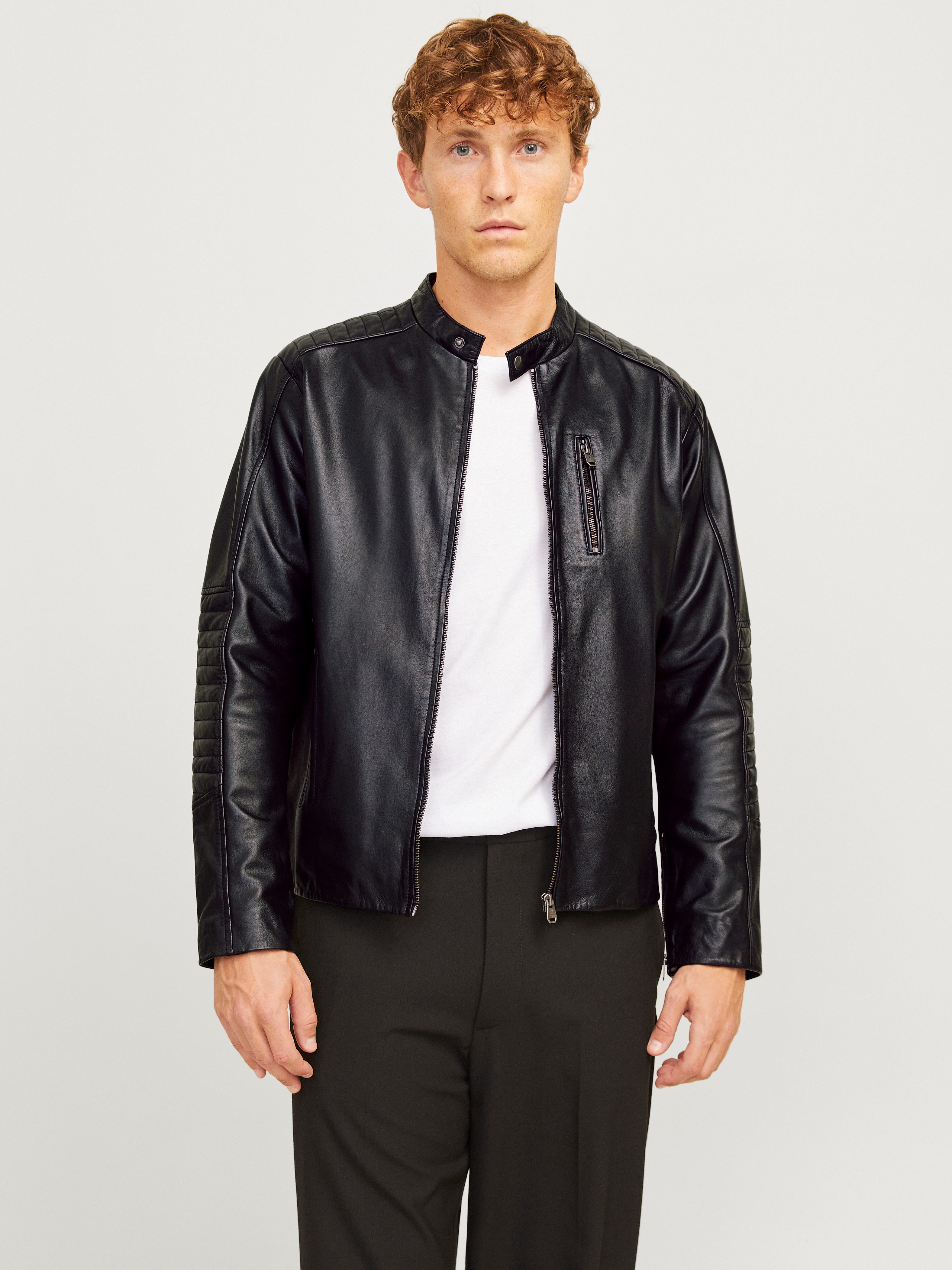 Jack & Jones Lederjacke JJELIAM LAMB günstig online kaufen
