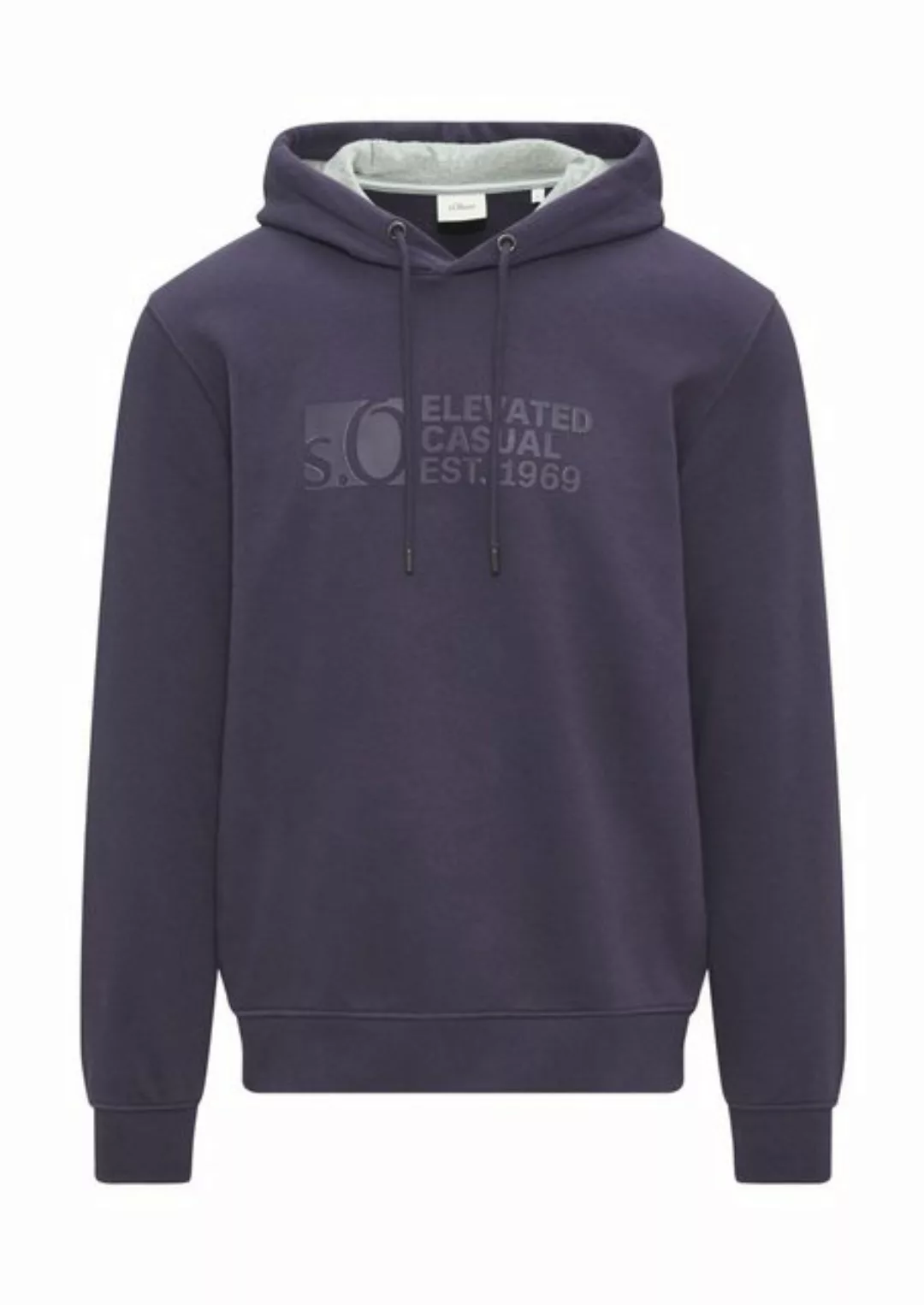 s.Oliver Kapuzensweatshirt, mit Front-Print günstig online kaufen