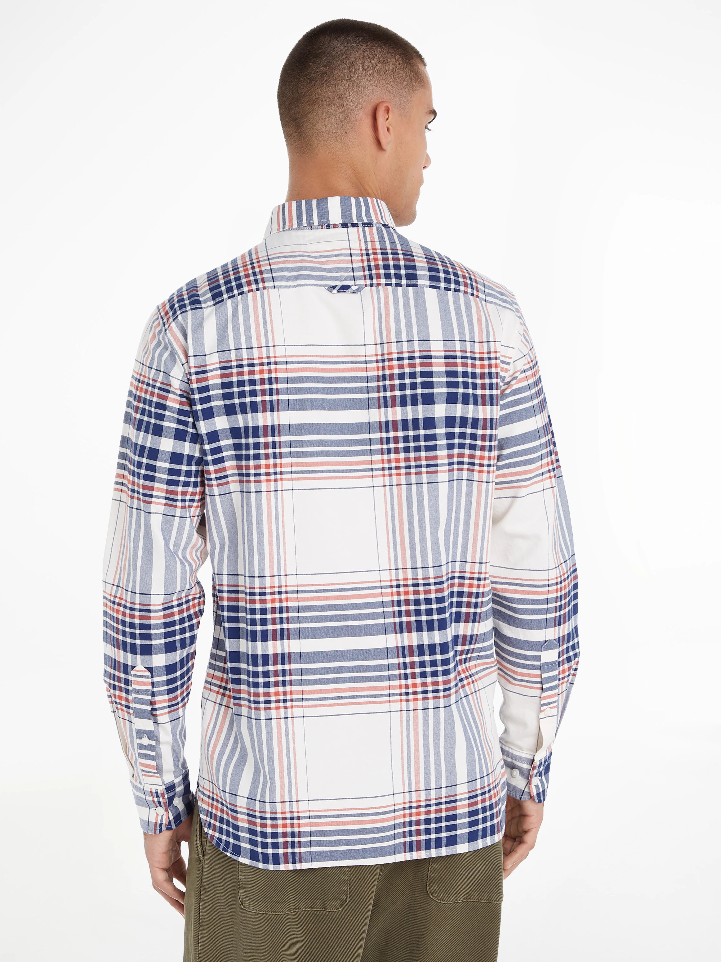 Tommy Hilfiger Langarmhemd XL OXFORD CHECK RF SHIRT mit großem Karomuster günstig online kaufen