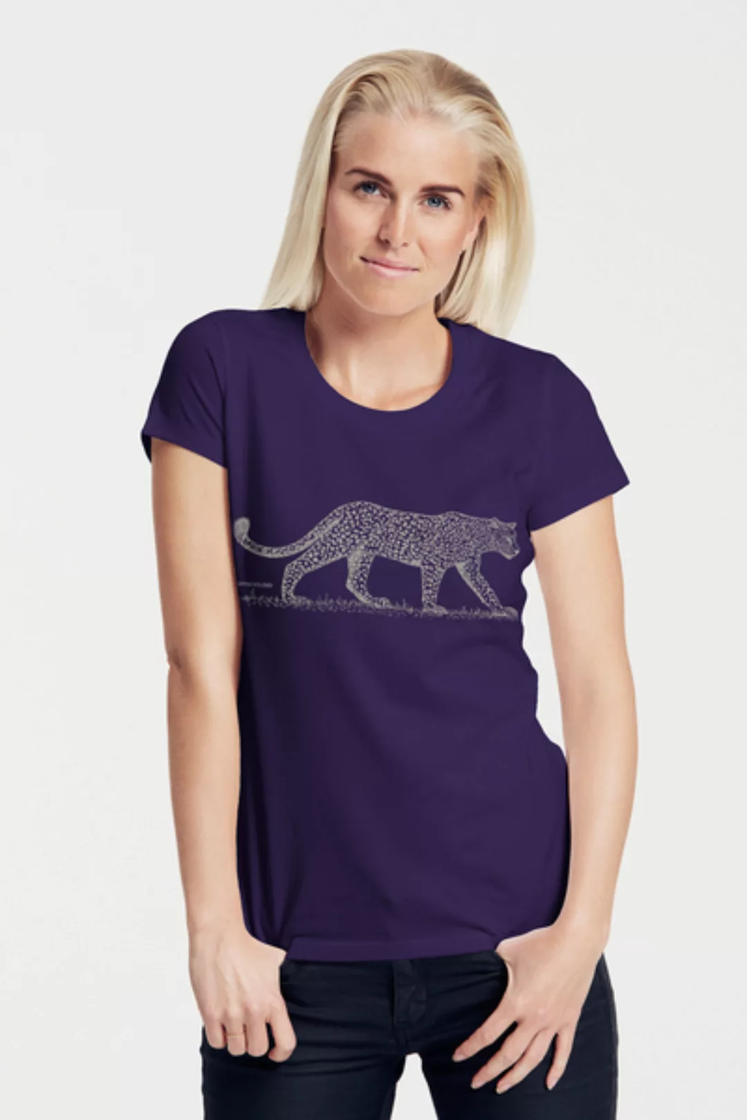 Bio-damen-t-shirt "Leopard" günstig online kaufen