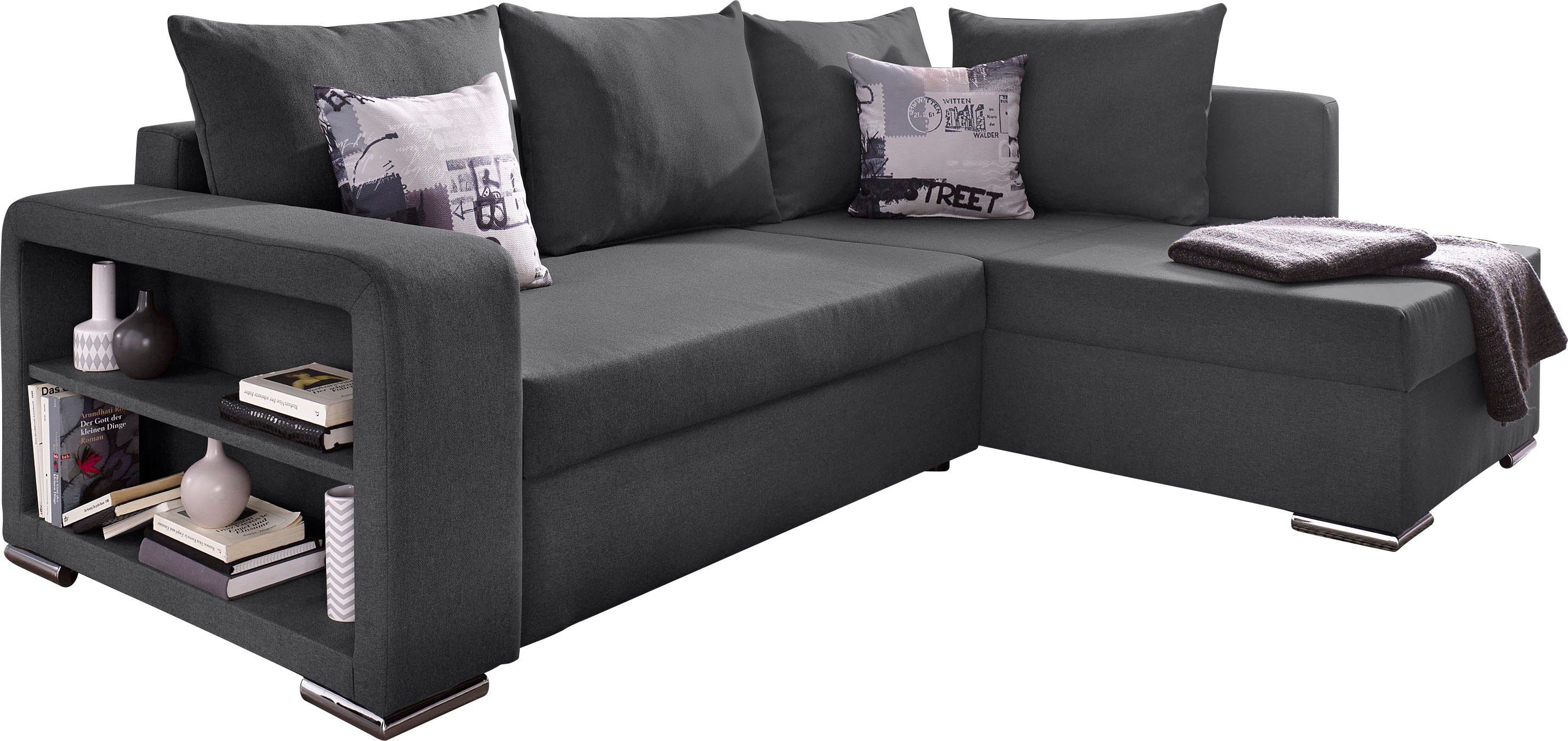 COLLECTION AB Ecksofa "John L-Form", mit Bettfunktion, Bettkasten und integ günstig online kaufen