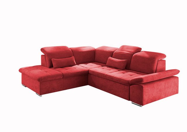 ED EXCITING DESIGN Ecksofa Wayne, mit Schlaffunktion & Bettkasten, 2x Niere günstig online kaufen