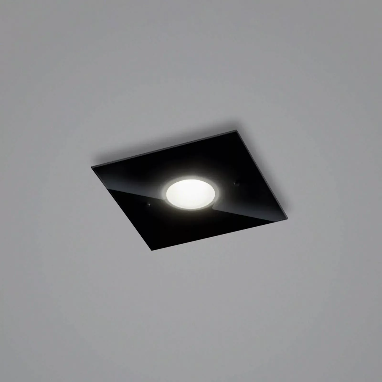 Helestra Nomi LED-Deckenlampe 23x23cm dim schwarz günstig online kaufen