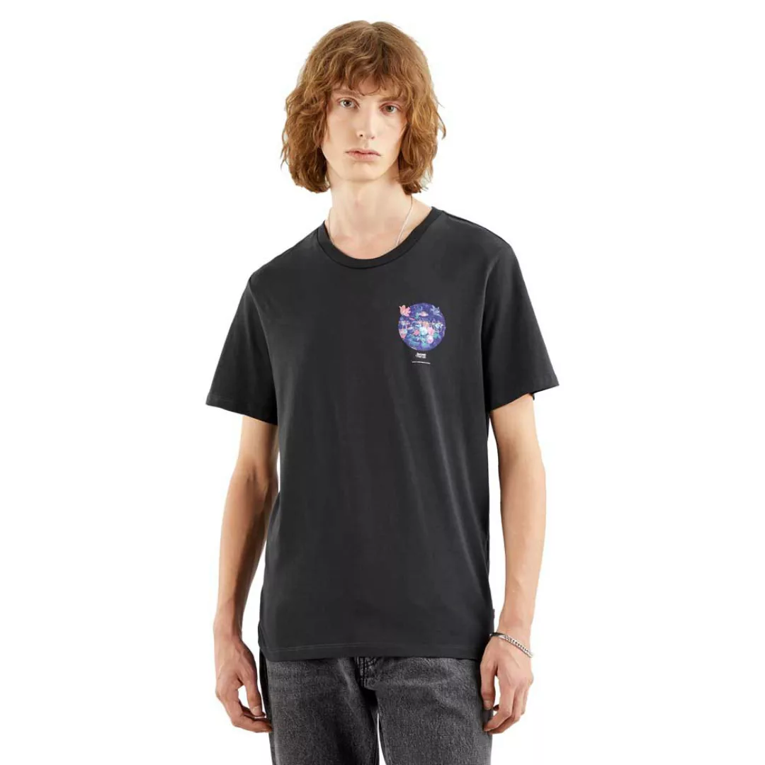 Levi's – T-Shirt in Schwarz mit Print günstig online kaufen