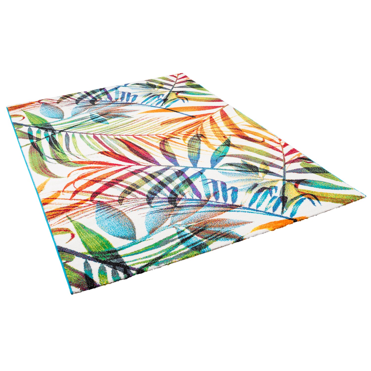 Pergamon Designer Teppich Faro Tropical Bunte Zweige Bunt 120x170cm günstig online kaufen