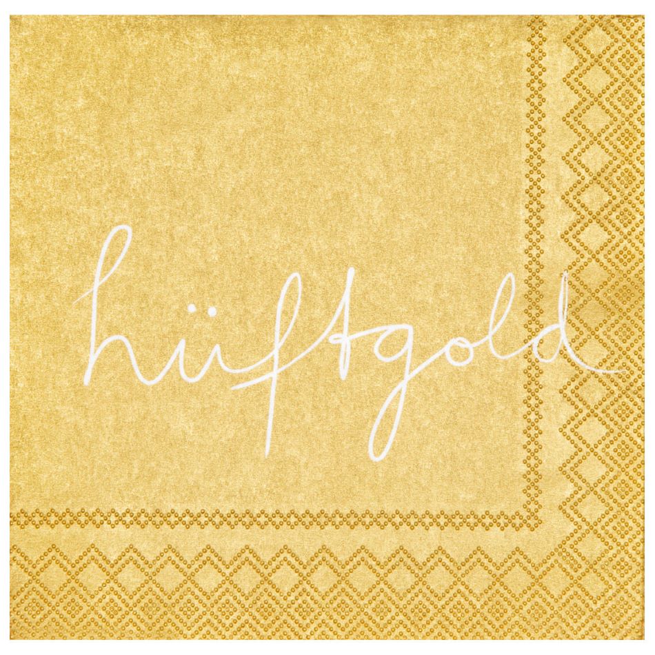 Servietten - Poesie et Table Hüftgold klein günstig online kaufen