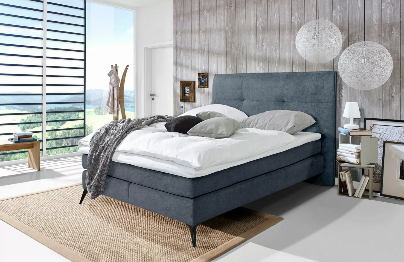 DELA Design Boxspringbett Lamur, in verschiedenen Größen bestellbar, Farbva günstig online kaufen