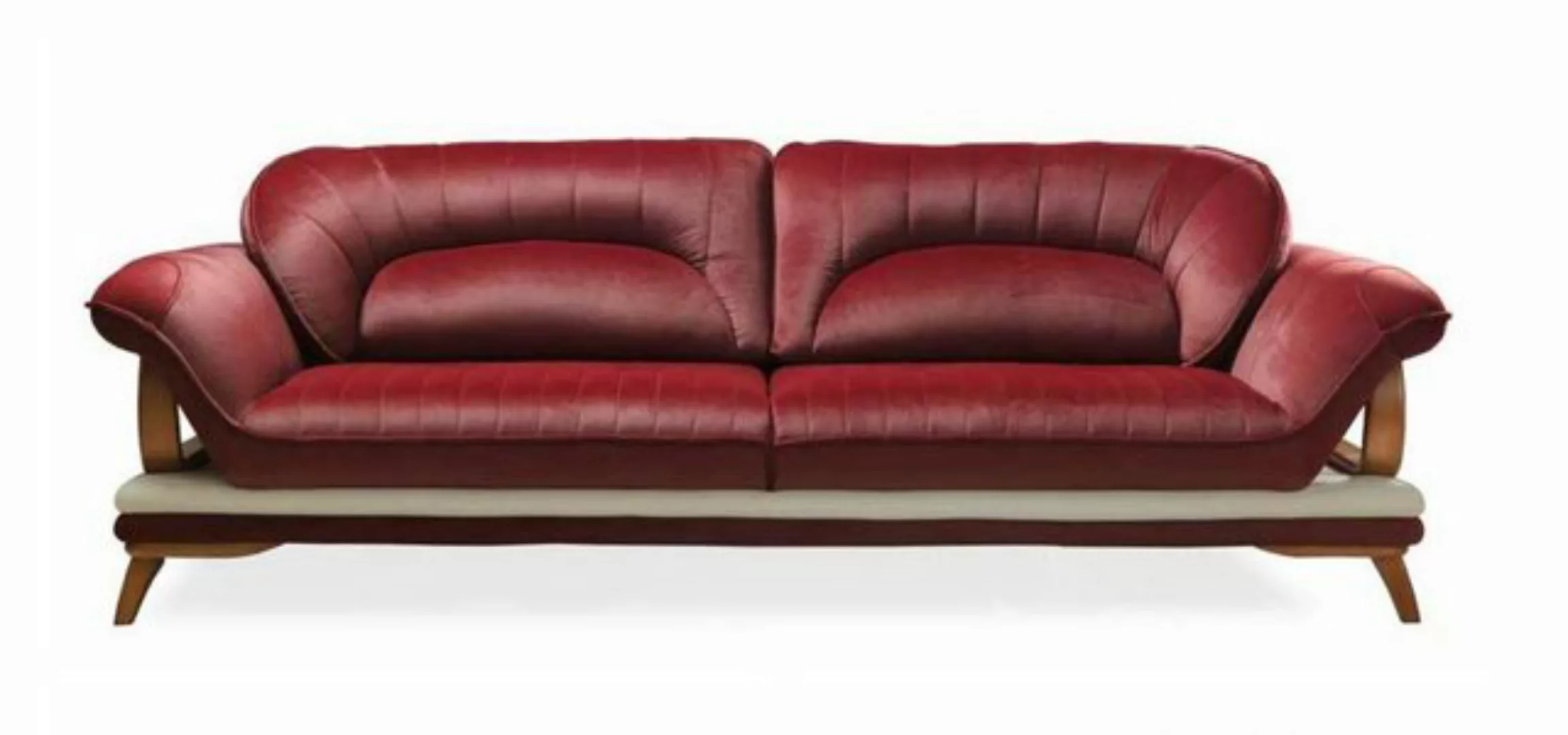 JVmoebel Sofa Bordeaux Sofa 3-Sitzer Sofas Polster Sitz Dreisitzer Möbel, M günstig online kaufen