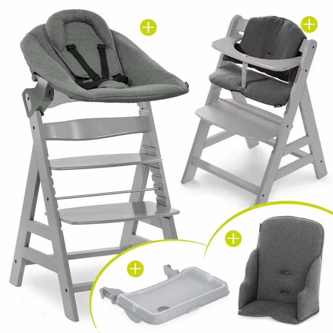 Hauck Hochstuhl Alpha Plus Grey XXL günstig online kaufen