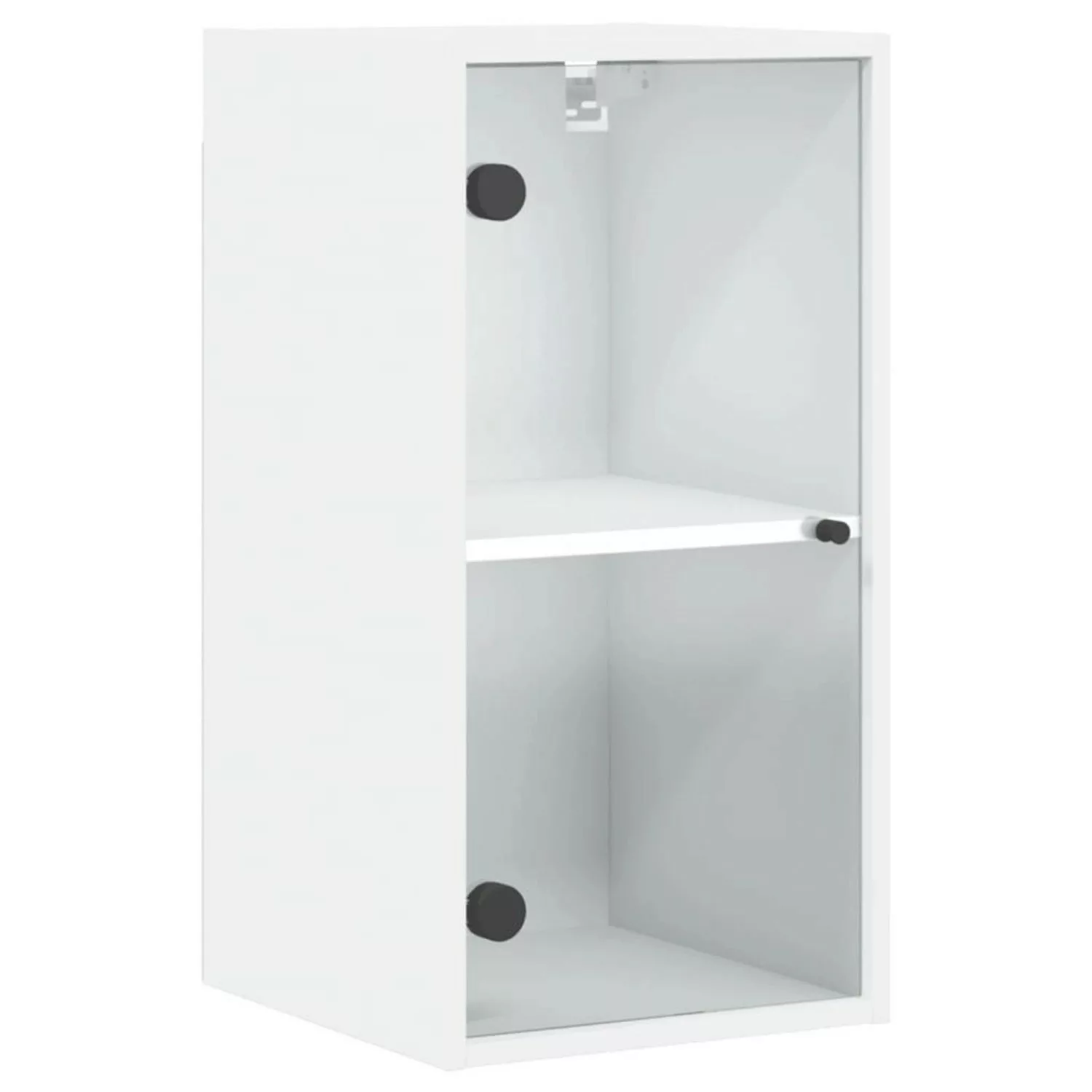 vidaXL Wandschrank mit Glastüren Weiß 35x37x68,5 cm günstig online kaufen