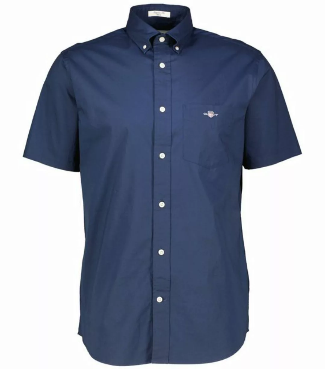 Gant Kurzarmhemd Regular Fit Gingham Popeline Hemd strapazierfähig pflegele günstig online kaufen