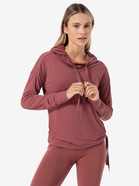 SUPER.NATURAL Hoodie für Damen aus Merino W FUNNEL HOODIE leichtes Longslee günstig online kaufen