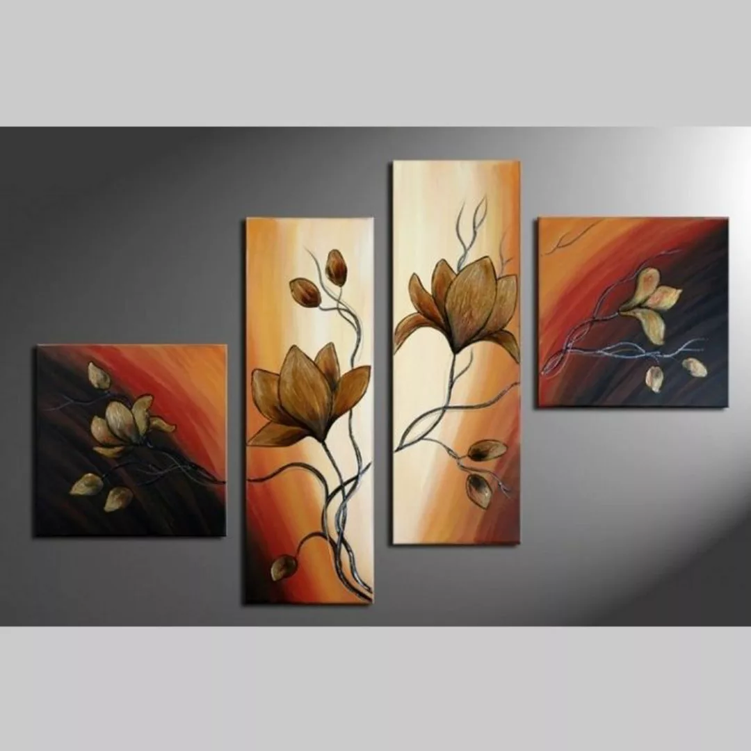 4 Leinwandbilder MAGNOLIA (5) 100 x 70cm Handgemalt günstig online kaufen