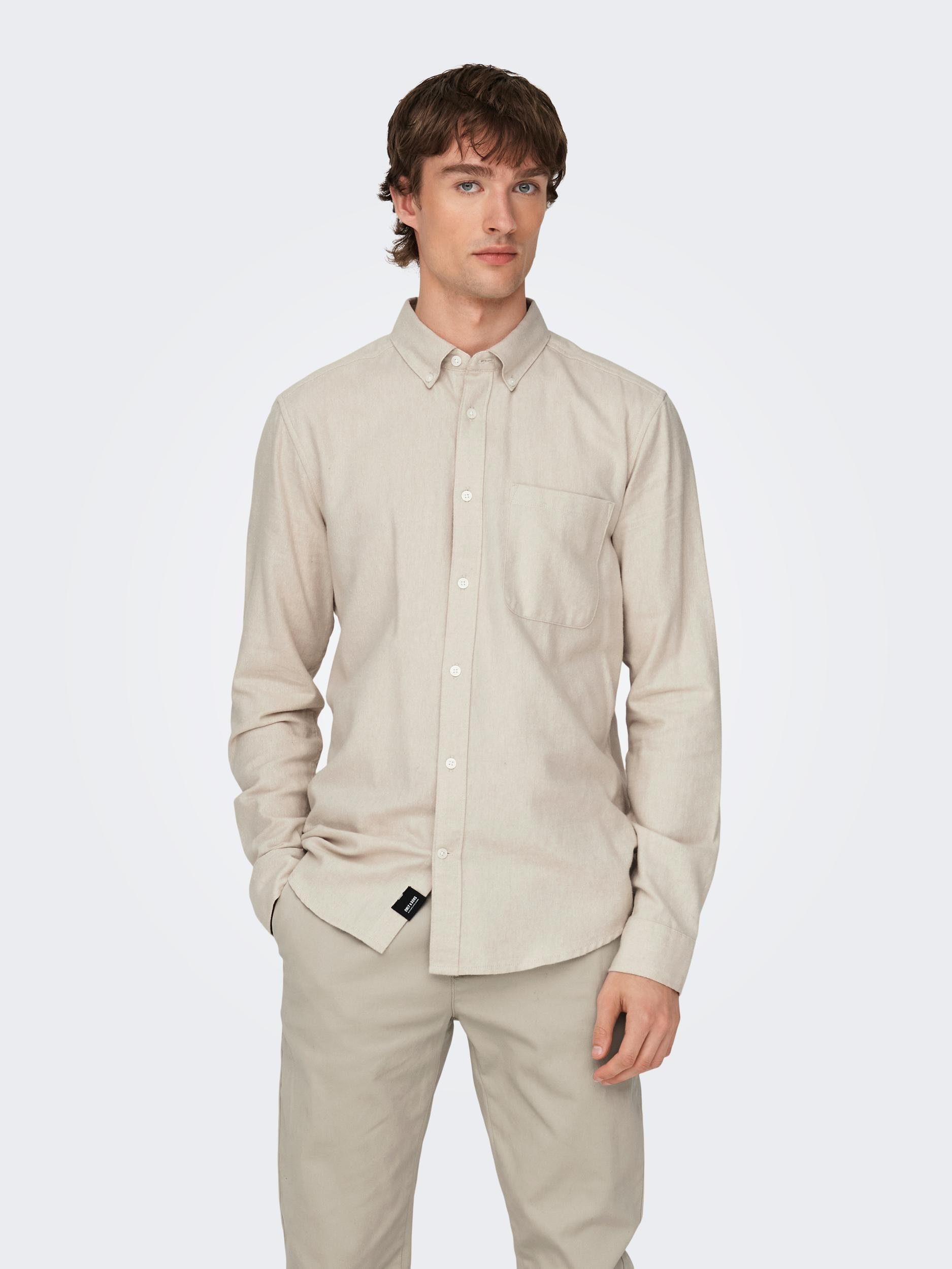 ONLY & SONS Langarmhemd ONSGUDMUND SLIM günstig online kaufen