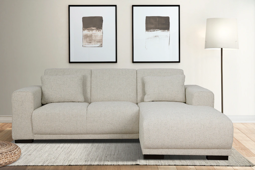 Home affaire Ecksofa "BORNHOLM L-Form mit Recamiere, Maße B/T/H: 234/162/85 günstig online kaufen