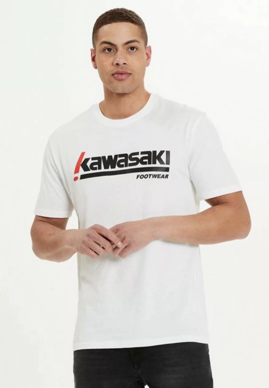 Kawasaki T-Shirt Kabunga mit großem Markenprint günstig online kaufen