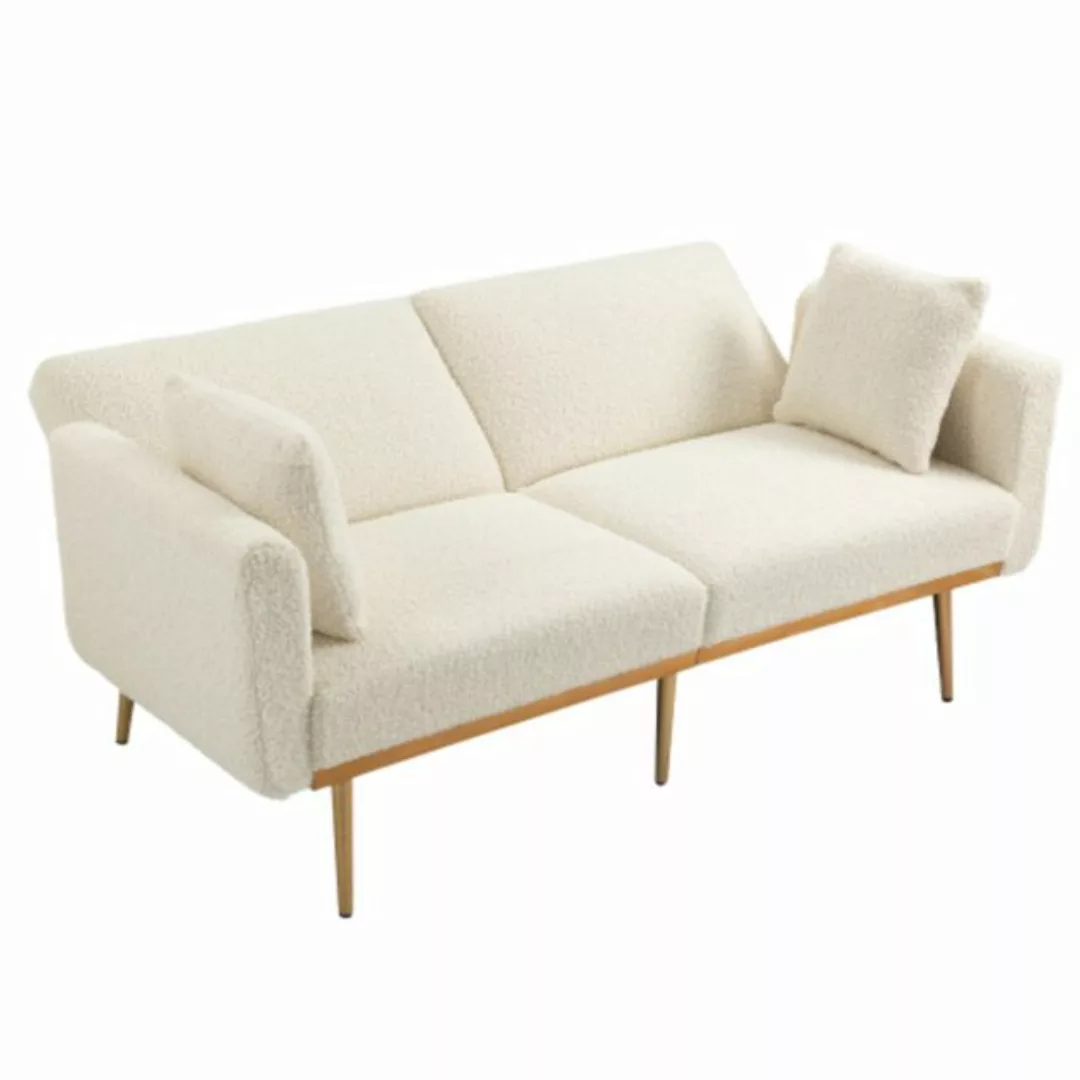 Totnz 2-Sitzer Elegantes Samt-Dreisitzer-Sofa mit Verstellbarer Rückenlehne günstig online kaufen