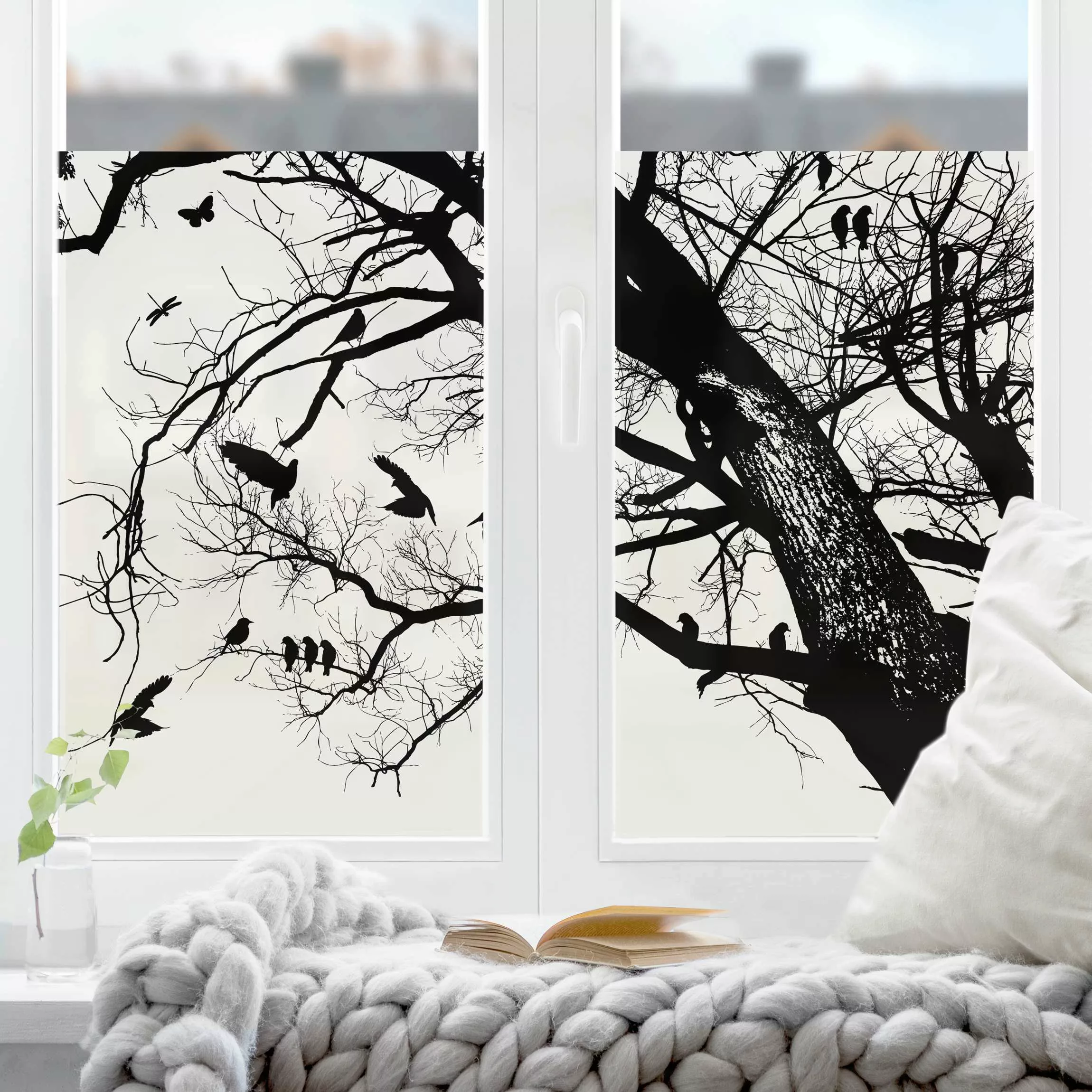 Fensterfolie Vintage Tree in the Sky günstig online kaufen