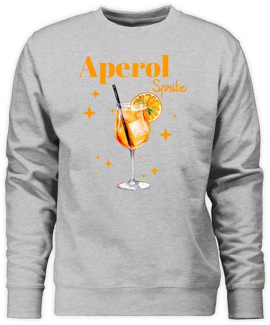 Shirtracer Sweatshirt Aperol Spritz Kostüm Aperoli Aperollin Freundin Sprit günstig online kaufen