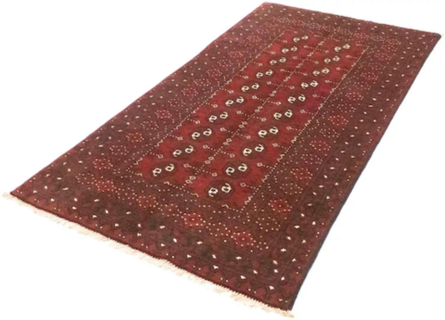 morgenland Wollteppich »Akhche Teppich handgeknüpft rot«, rechteckig günstig online kaufen