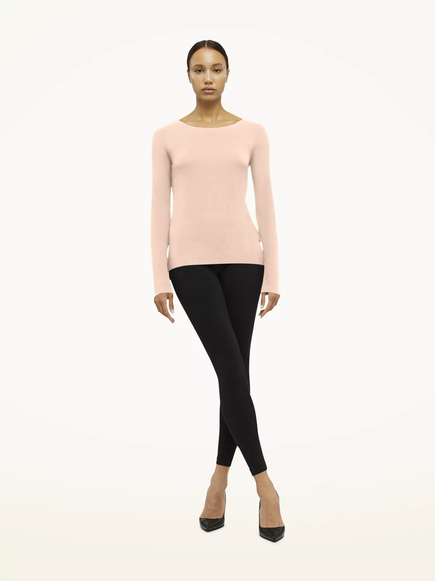 Wolford - Jersey Top Long Sleeves, Frau, rose tan, Größe: M günstig online kaufen