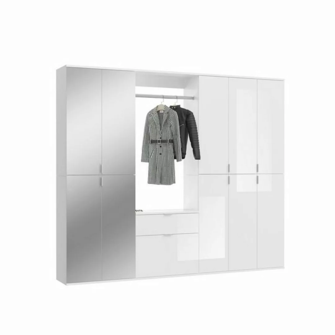 ebuy24 Kleiderschrank ProjektX Garderobenaufstellung 11 Türen, 1 Schubla günstig online kaufen