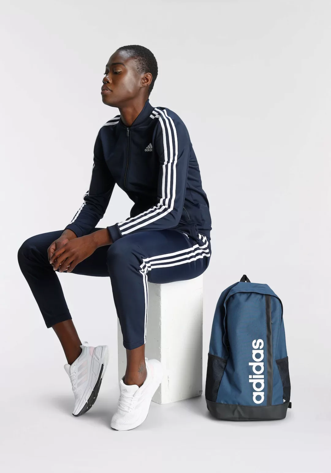 adidas Sportswear Trainingsanzug "ESSENTIALS 3-STREIFEN", (2 tlg.) günstig online kaufen