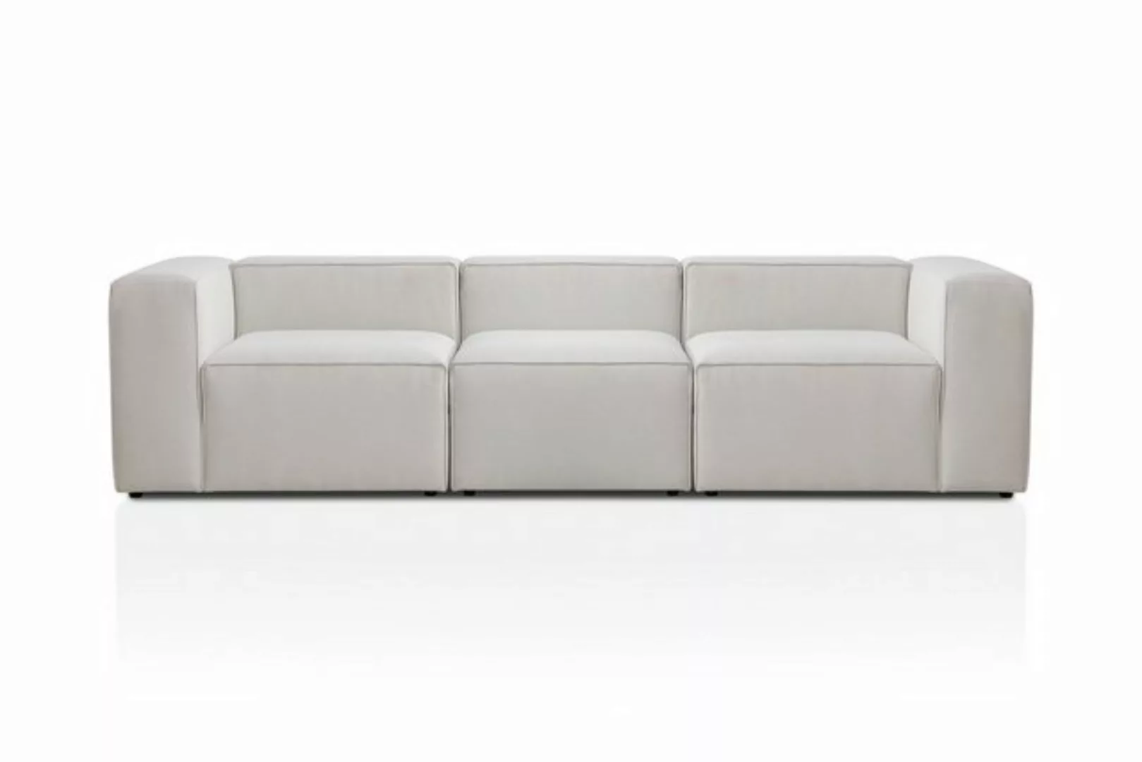 XDREAM 3-Sitzer Modulares Sofa Milos, individuell kombinierbare Wohnlandsch günstig online kaufen