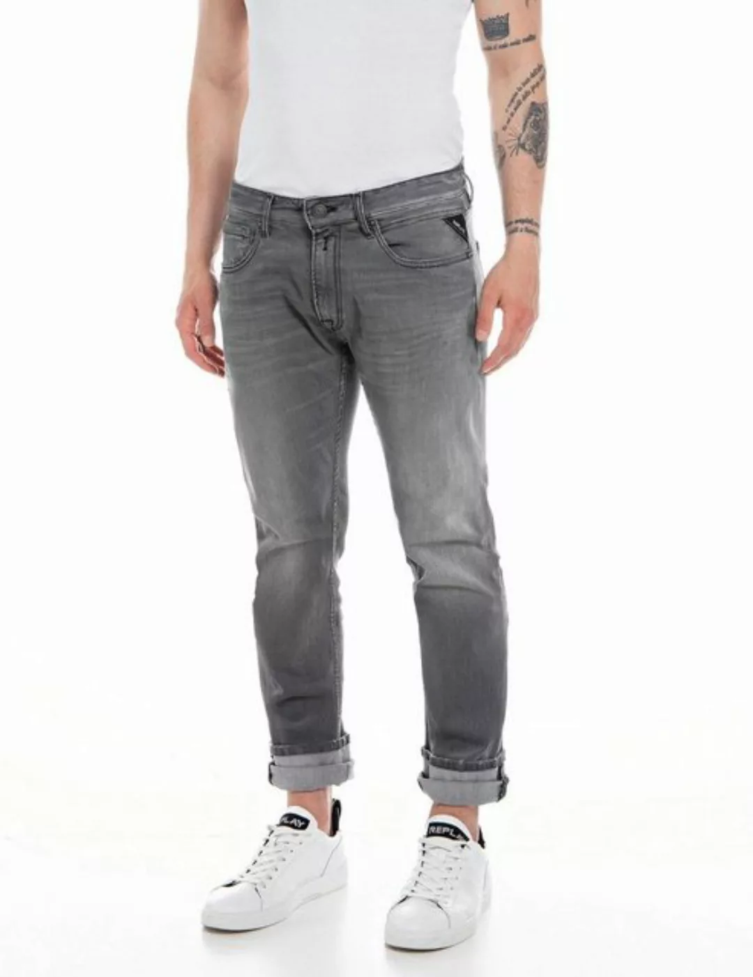 Replay 5-Pocket-Jeans Straight Fit Jeans Grover günstig online kaufen
