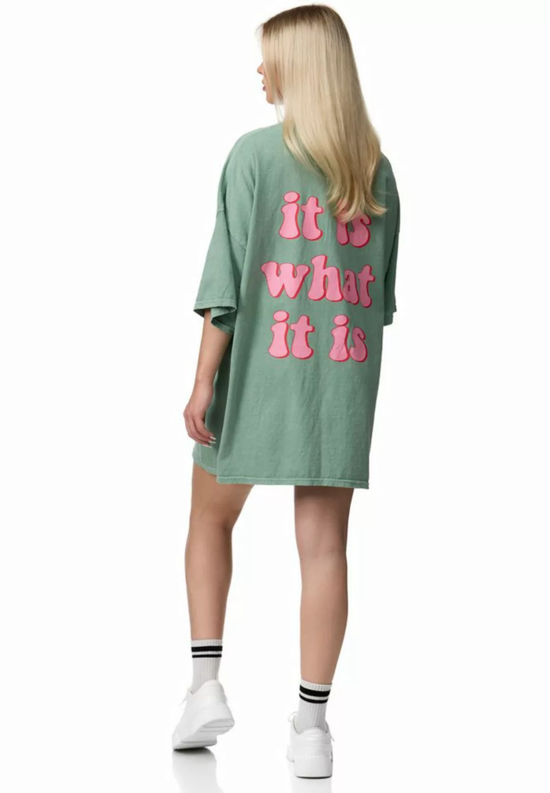 Worldclassca T-Shirt Worldclassca Oversized Print T-Shirt It is What is it günstig online kaufen