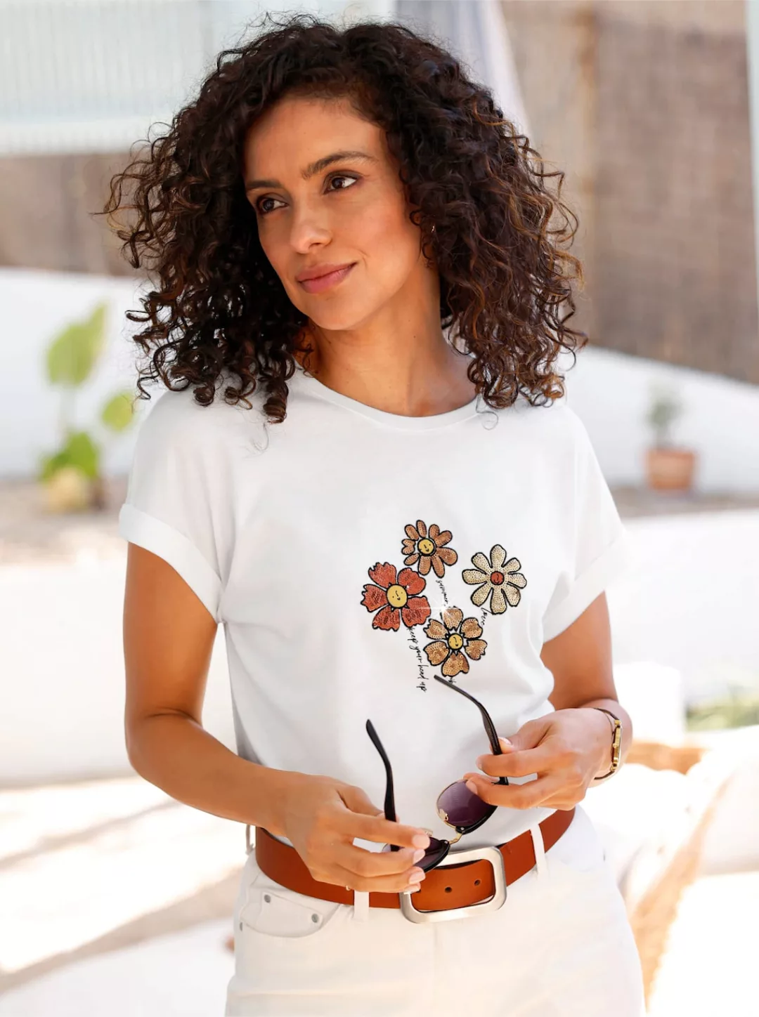 Inspirationen Rundhalsshirt "Rundhals-Shirt", (1 tlg.) günstig online kaufen