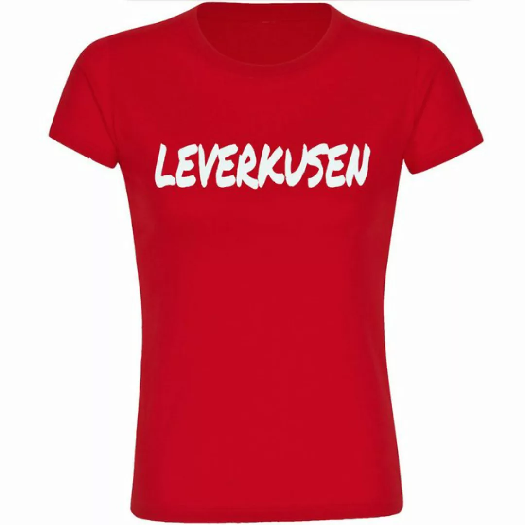 multifanshop T-Shirt Damen Leverkusen - Textmarker - Frauen günstig online kaufen