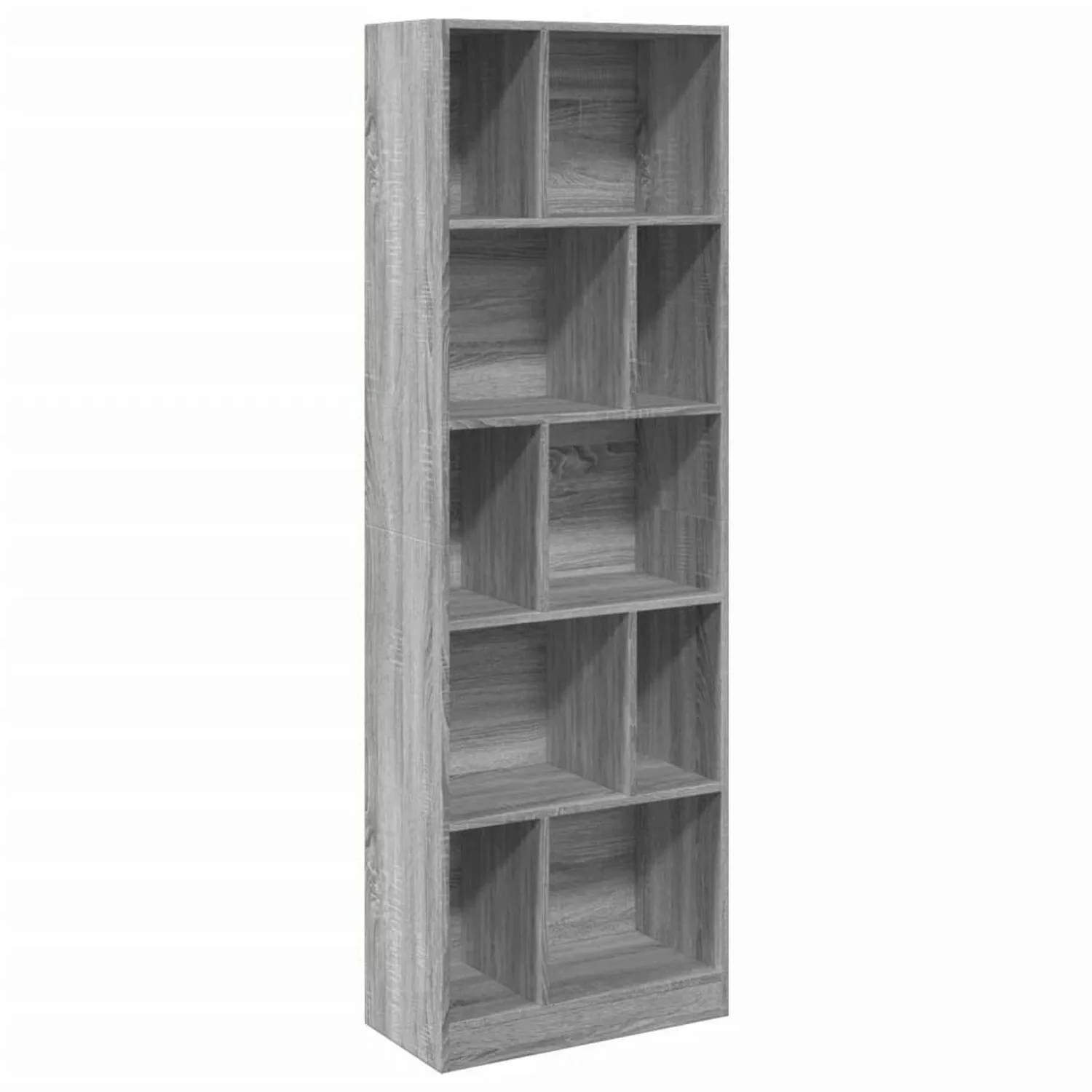 VidaXL Bücherregal Grau Sonoma 57x28,5x174 cm Holzwerkstoff günstig online kaufen