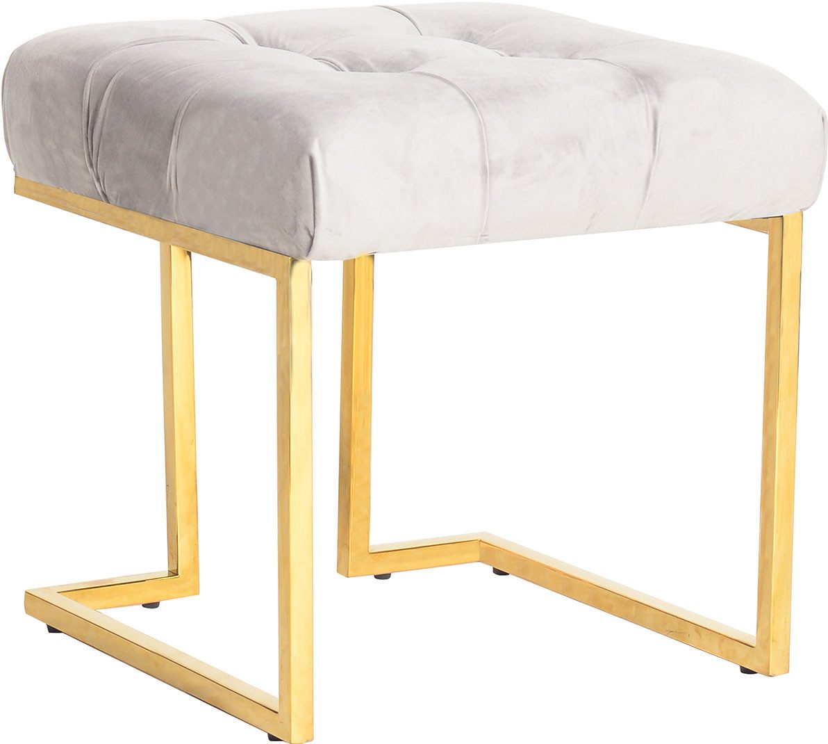 Kayoom Polsterhocker "Hocker Rarity 125, Edler Touch durch goldenes Gestell günstig online kaufen