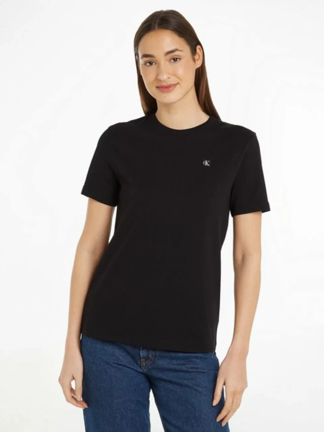 Calvin Klein Jeans T-Shirt CK EMBRO BADGE REGULAR TEE mit Logopatch günstig online kaufen